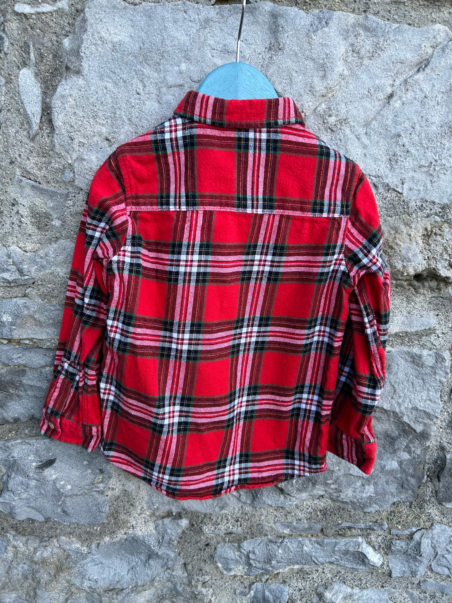 Red check shirt  3-4y (98-104cm)