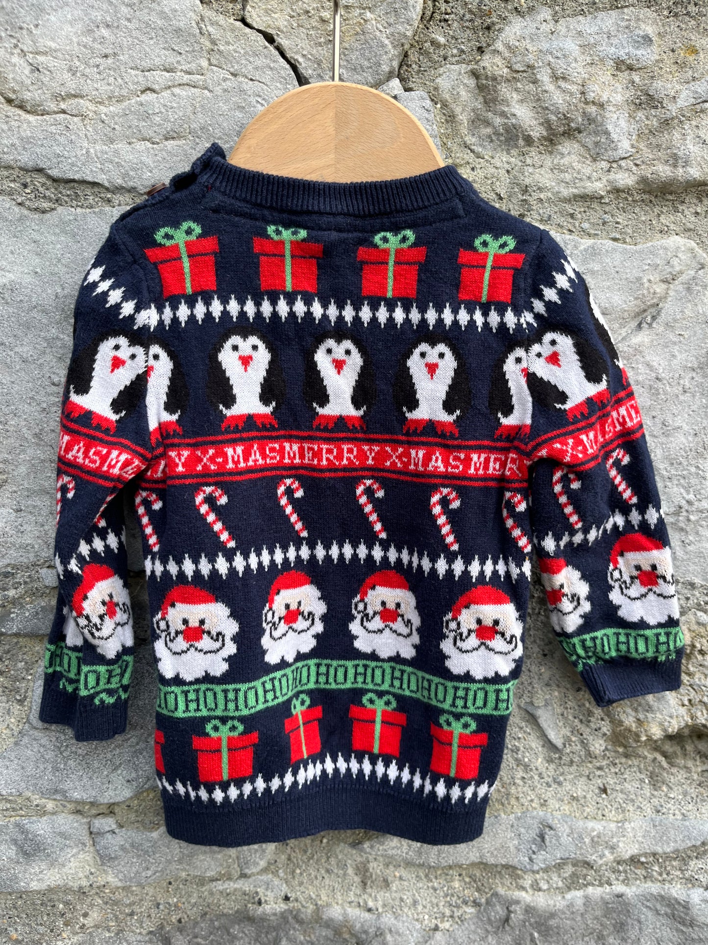 Christmas panel jumper  3-6m (62-68cm)