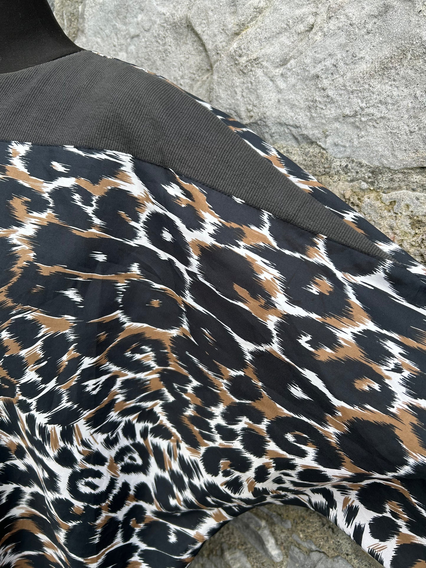 90s leopard print long top  uk 16-18