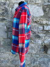Load image into Gallery viewer, Red&amp;blue check flannel shirt S/M
