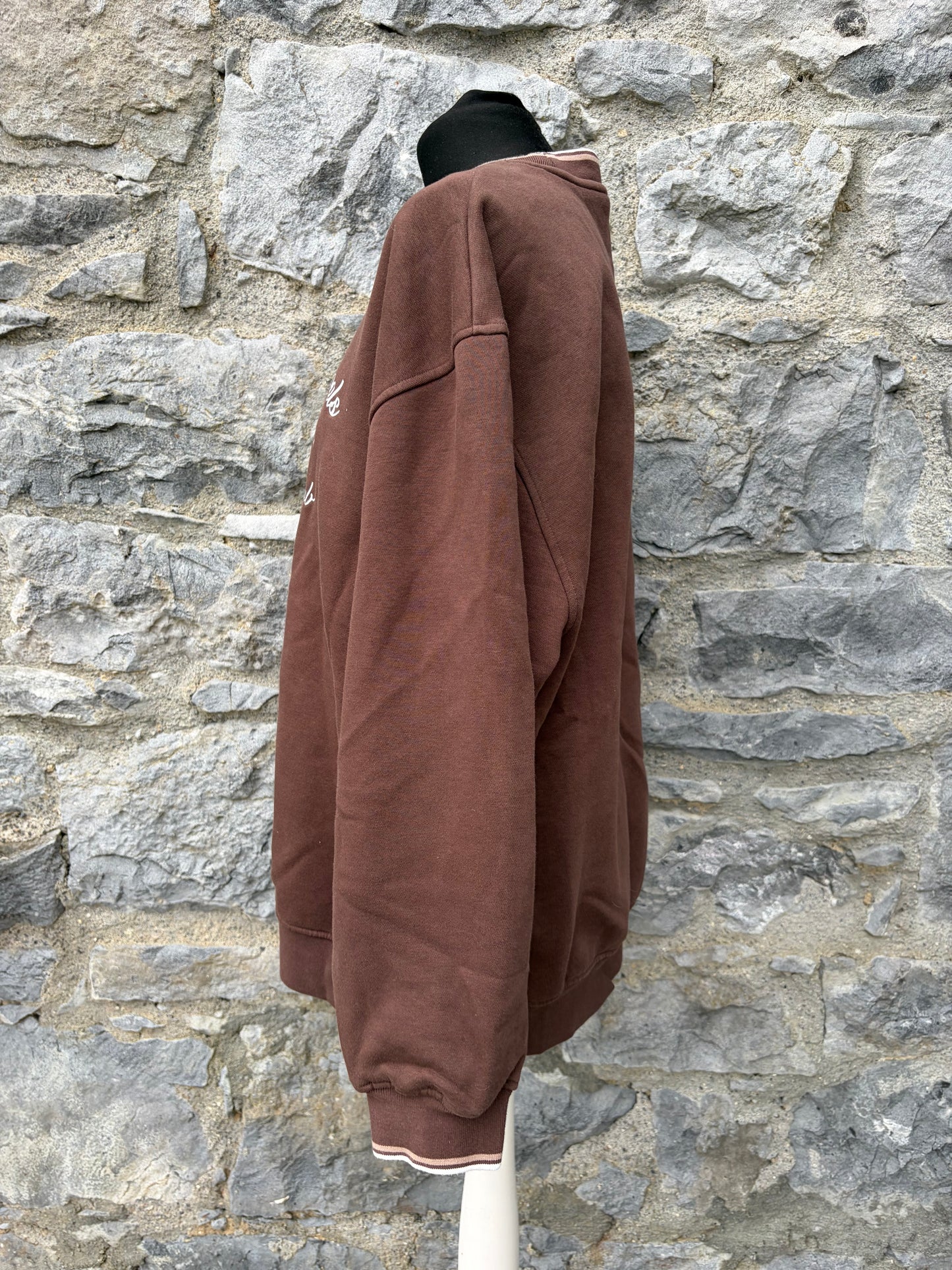 Brown Leisure Club Crew Sweatshirt uk 10