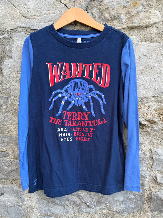 Tarantula raglan blue top 7-8y (122-128cm)