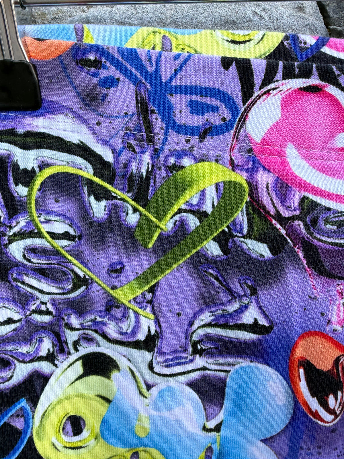 Colourful grafitti leggings  10y (140cm)