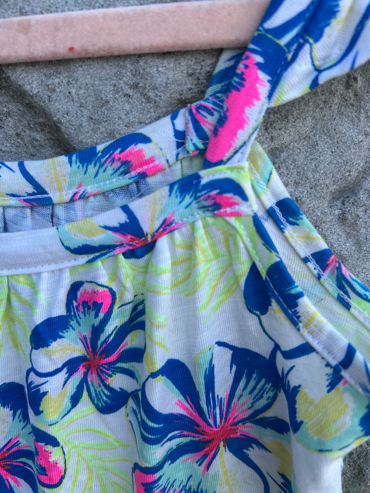 Tropical flowers dress   4-5y (104-110cm)