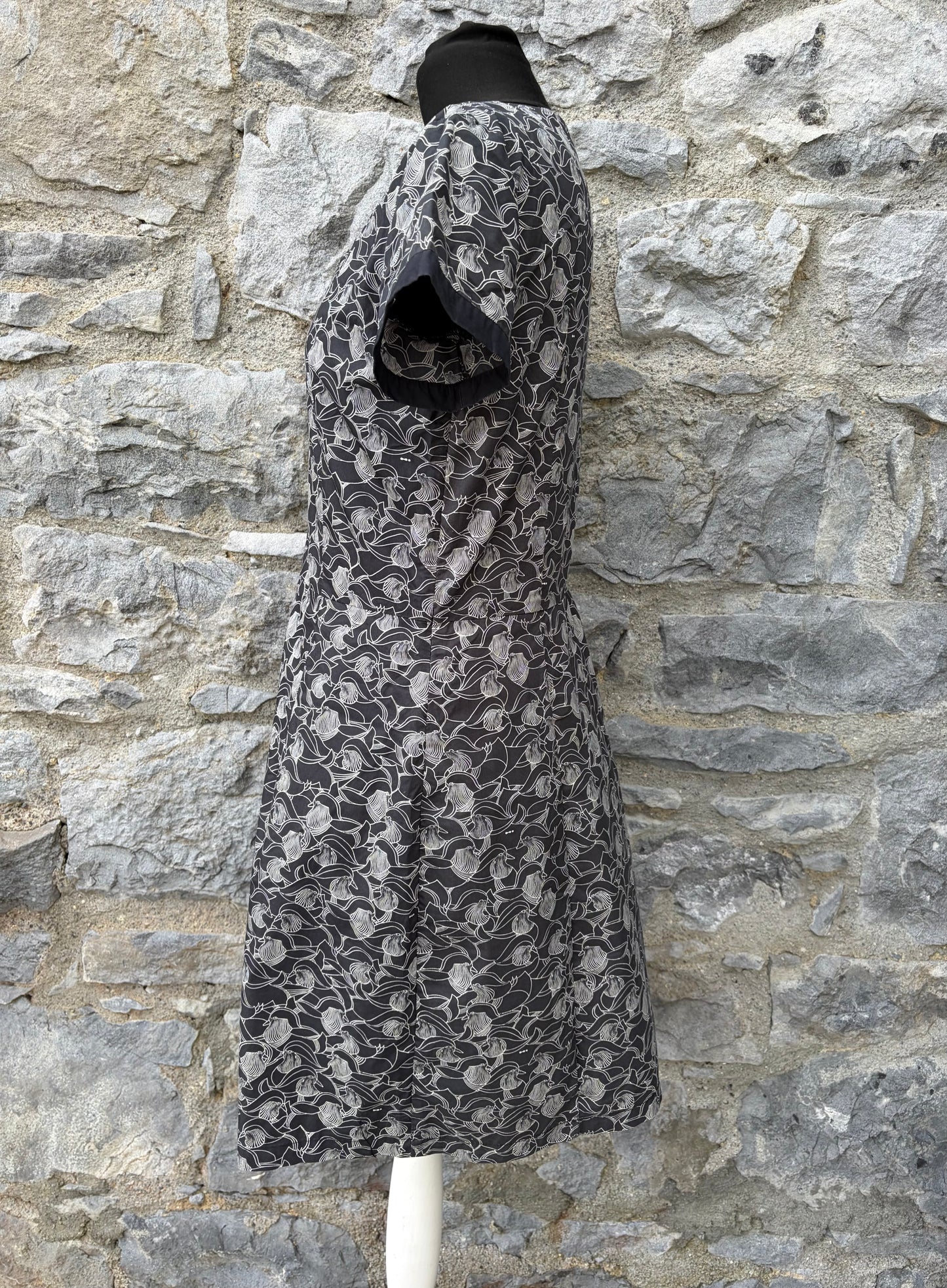 Black&white bird dress uk 12