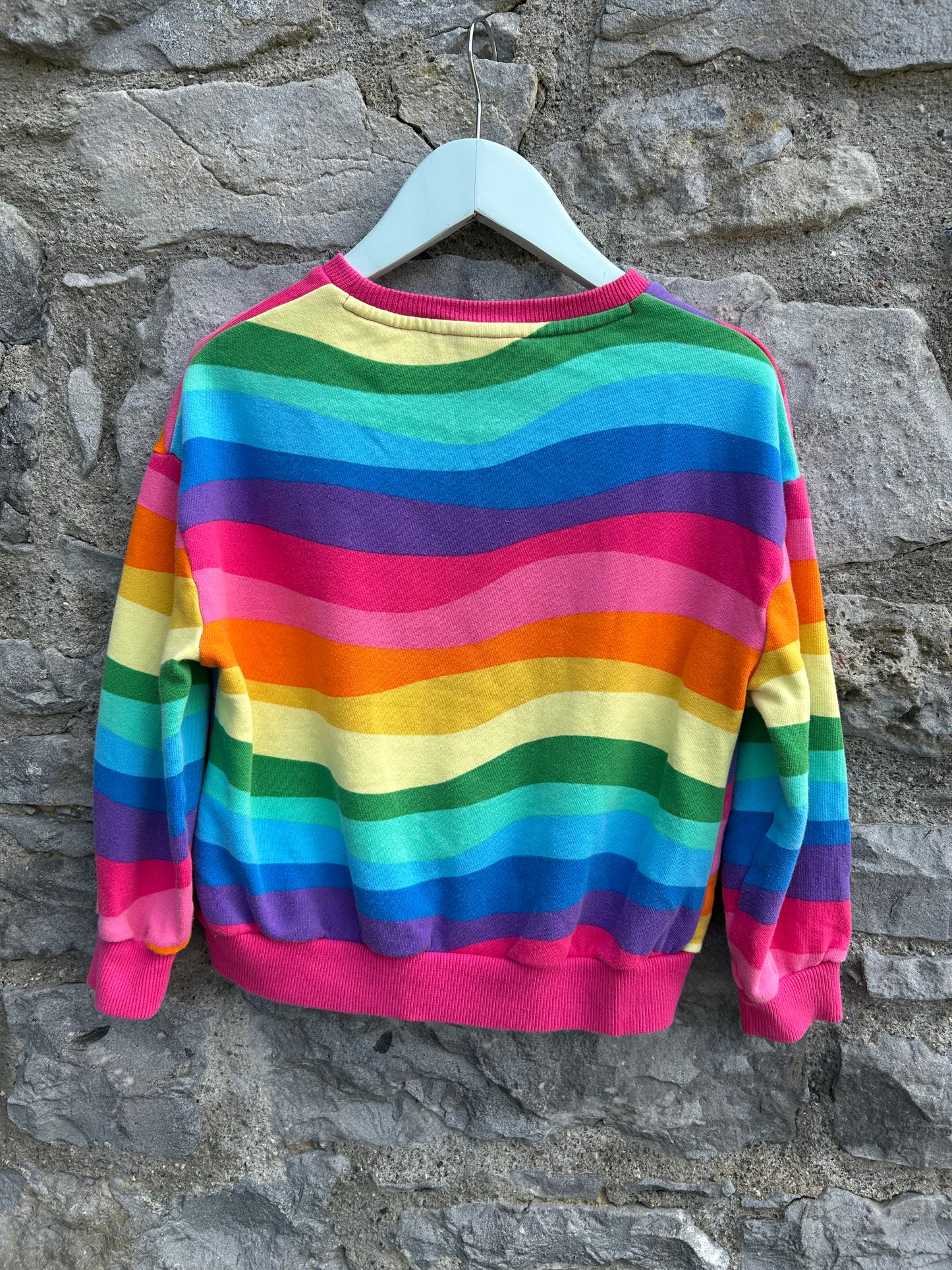 Rainbow waves sweatshirt 8y (128cm)