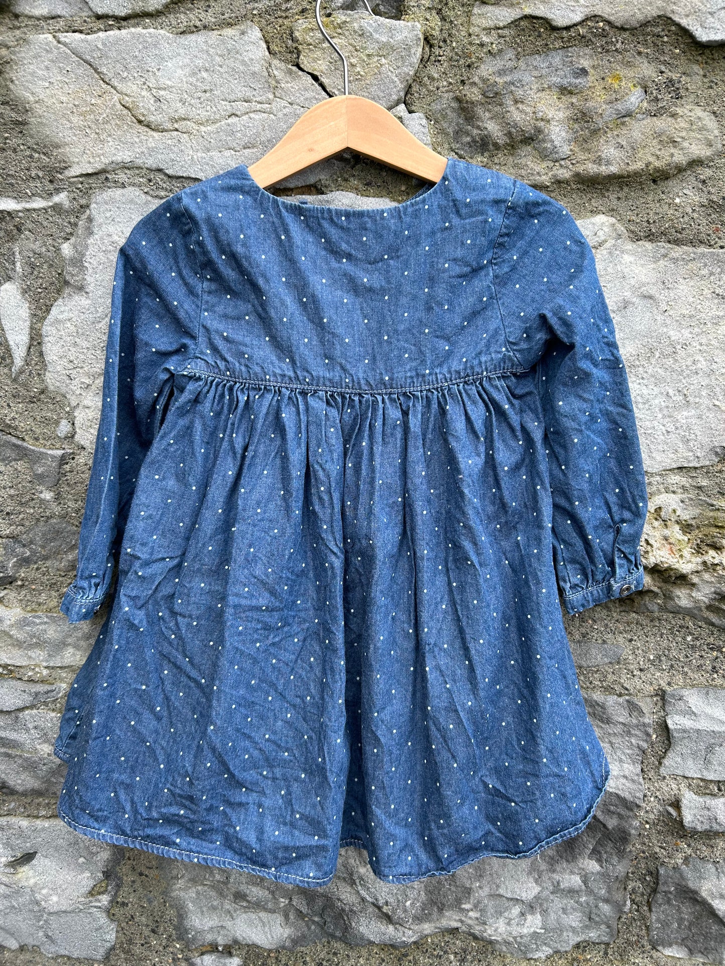 Mouse denim dress  18-24m (86-92cm)