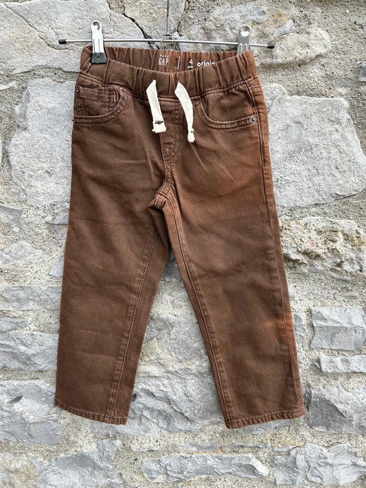 Brown jeans   4y (104cm)