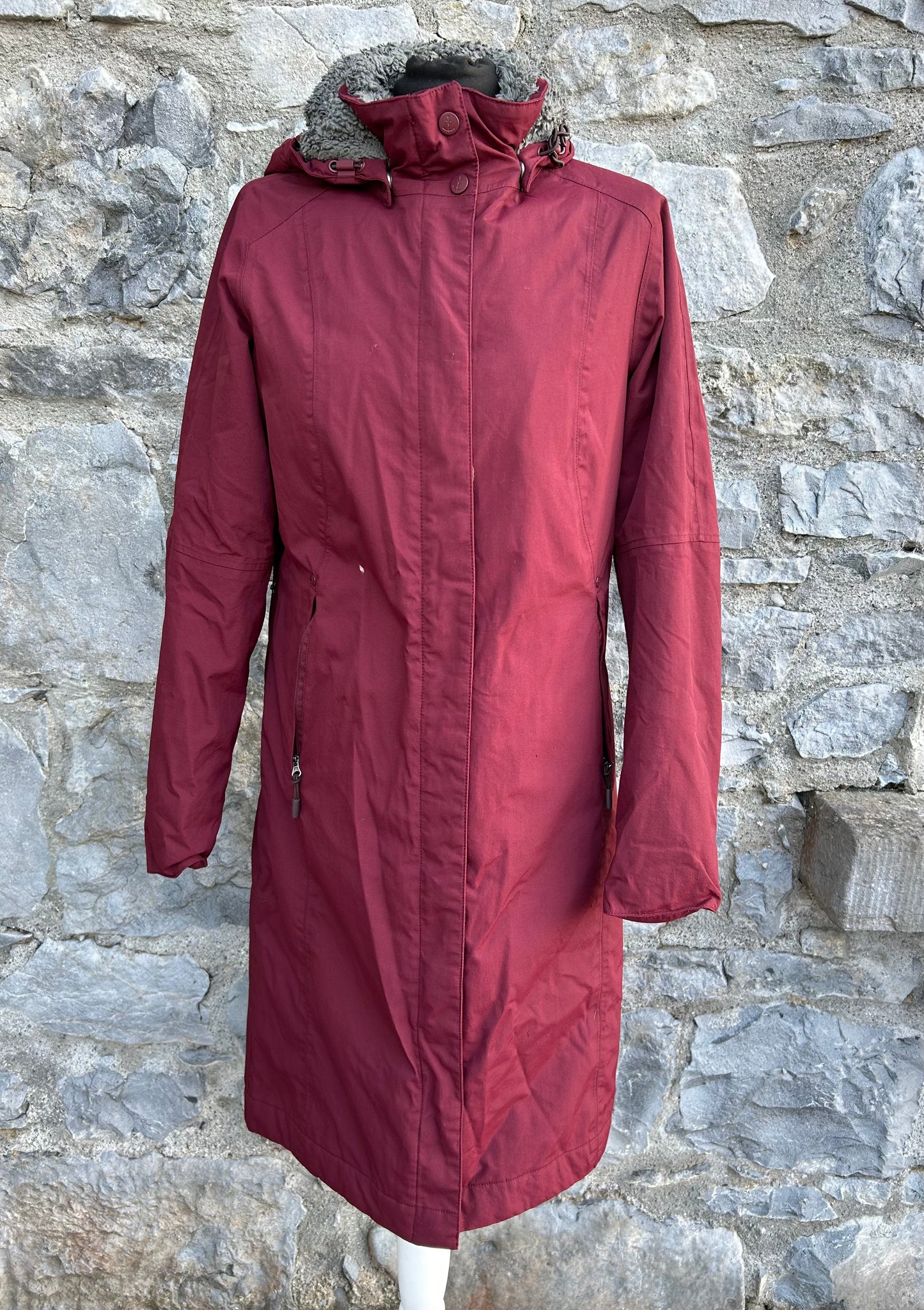 Maroon winter parka uk 8