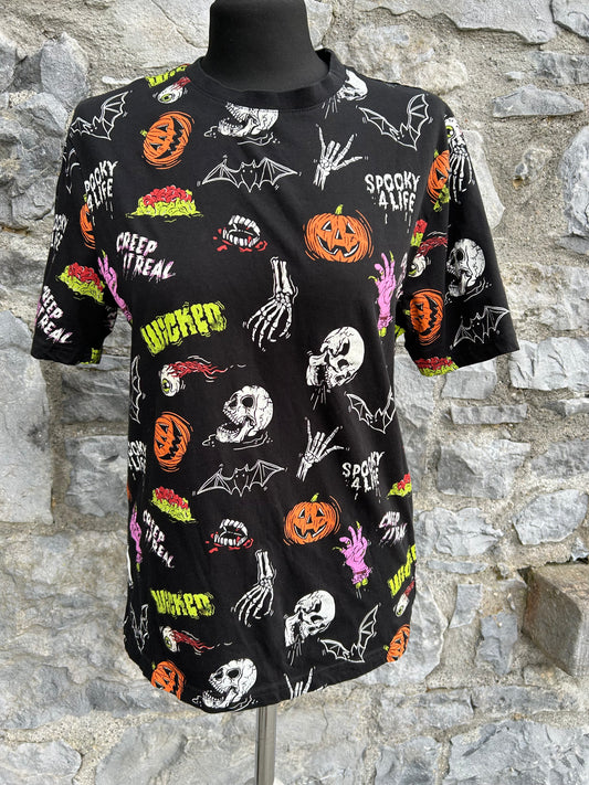 Spooky 4 life black T-shirt uk 8-10