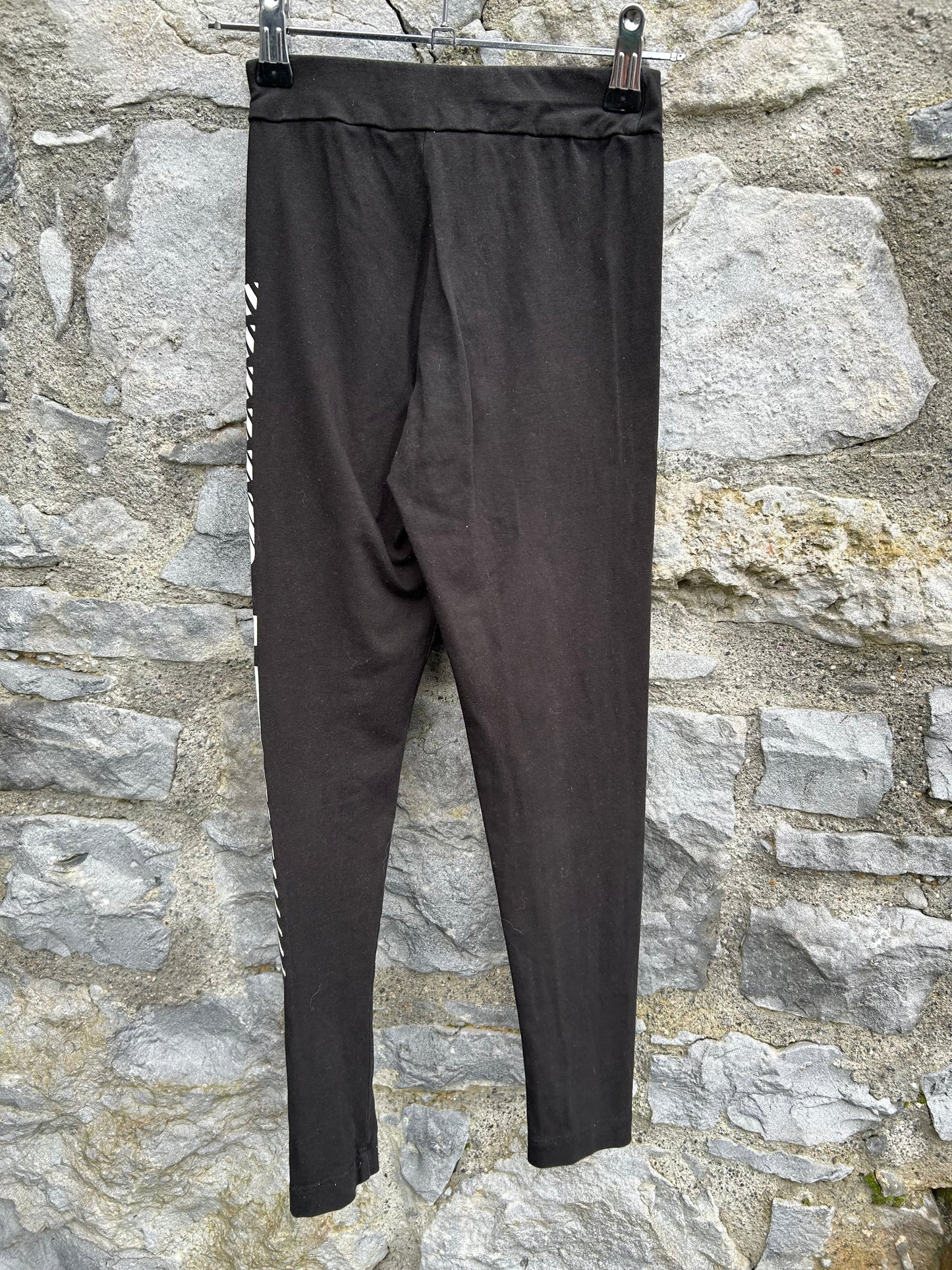 Black logo leggings  9-10y (134-140cm)