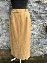 Load image into Gallery viewer, 90s camel brown midi skirt uk 12
