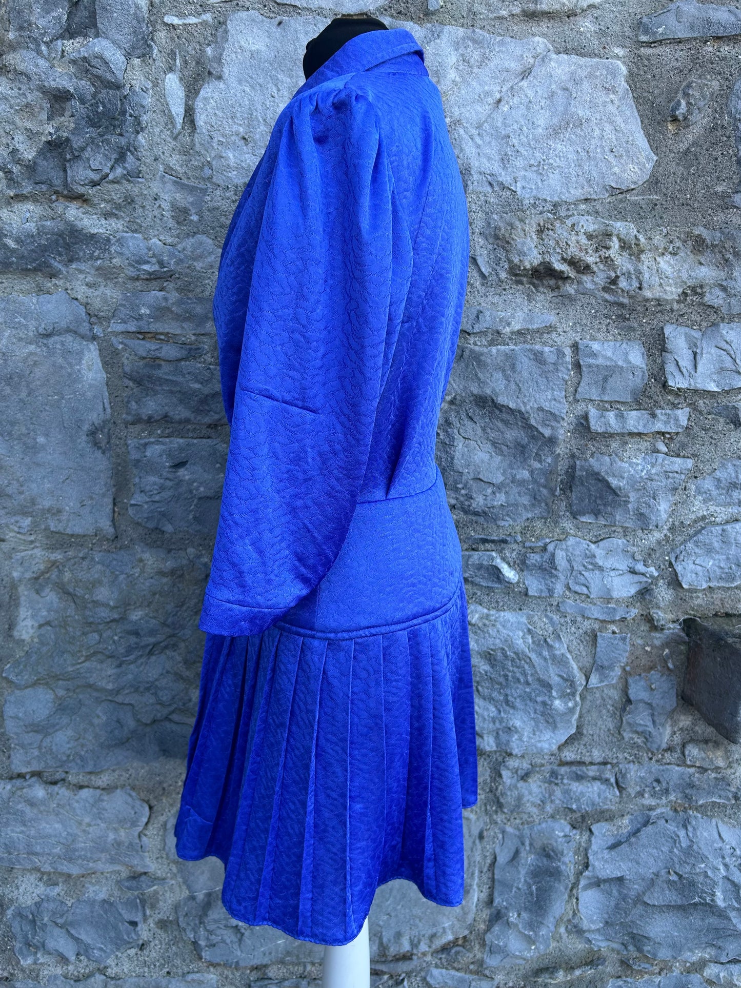 80s blue tunic uk 10