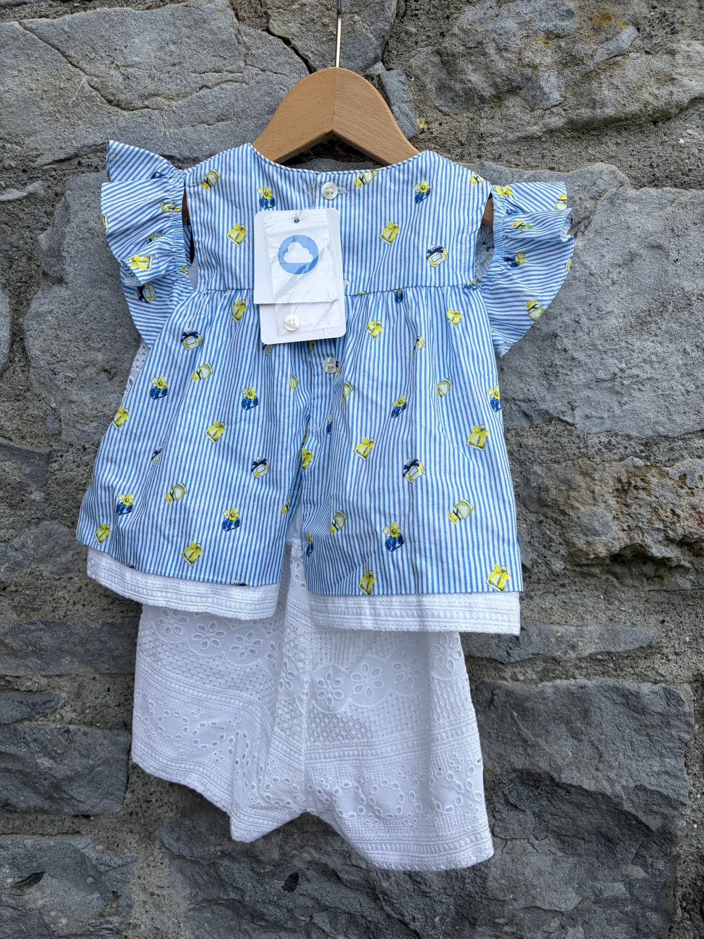 Stripy perfumes rompers  9-12m (74-80cm)