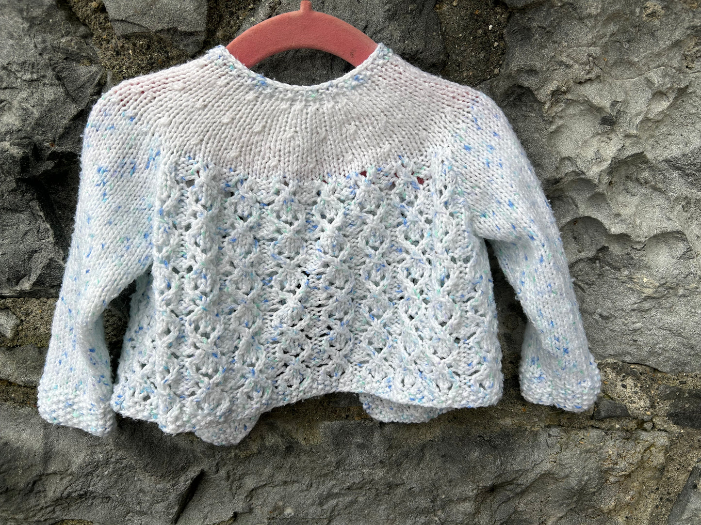 Light blue pointelle cardigan  6-9m (68-74cm)