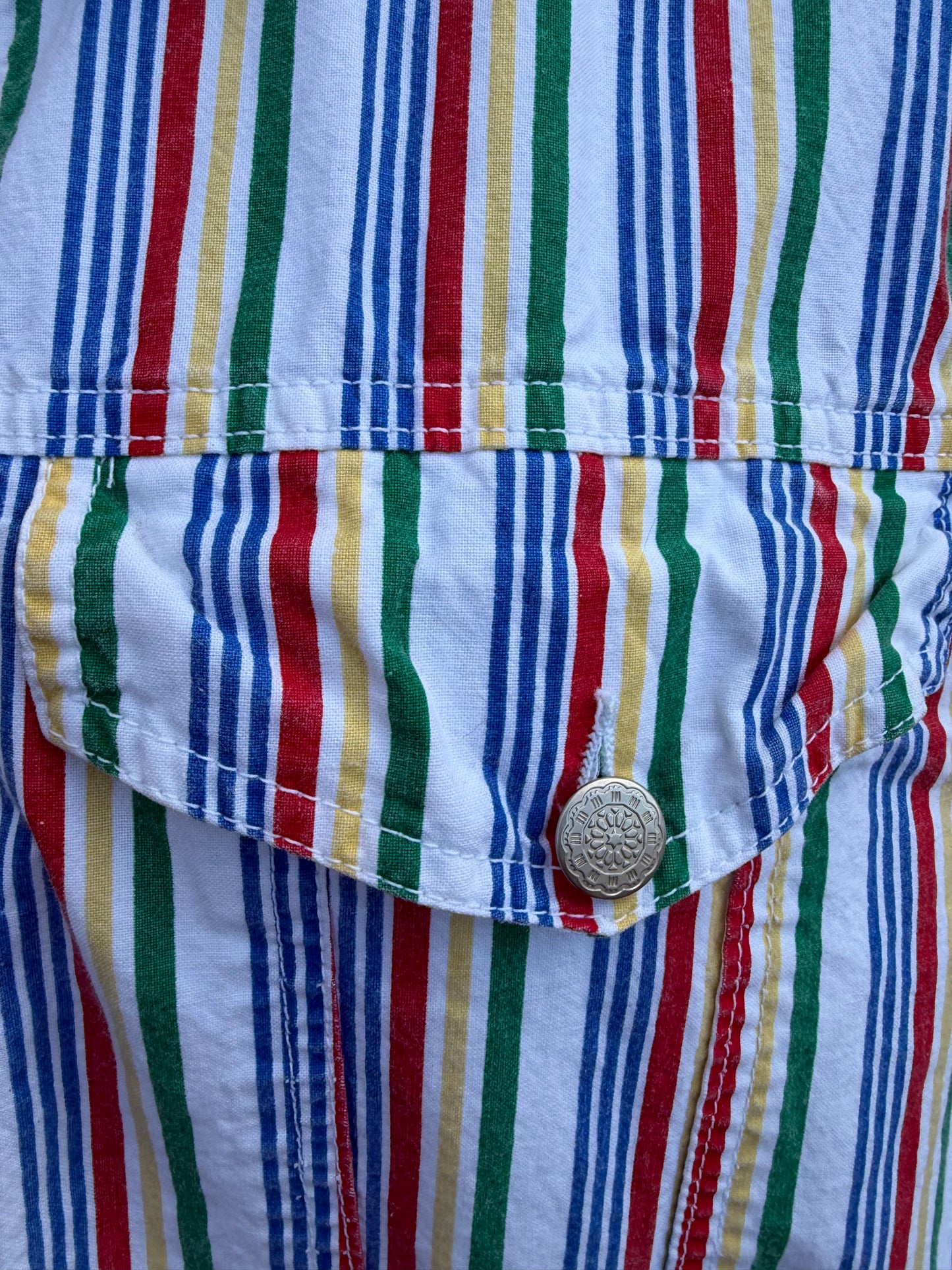 80s colourful stripy gilet  uk 14-16