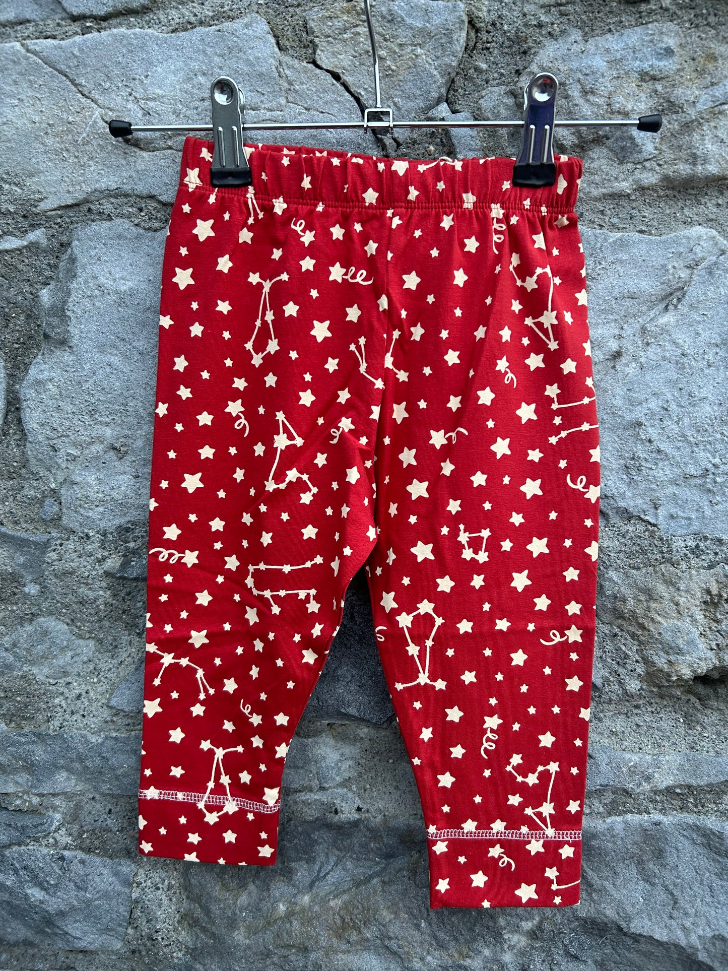 Constellations red  leggings 12-18m (80-86cm)