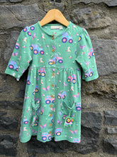 Load image into Gallery viewer, Tractors green dress  2-3y (92-98cm)
