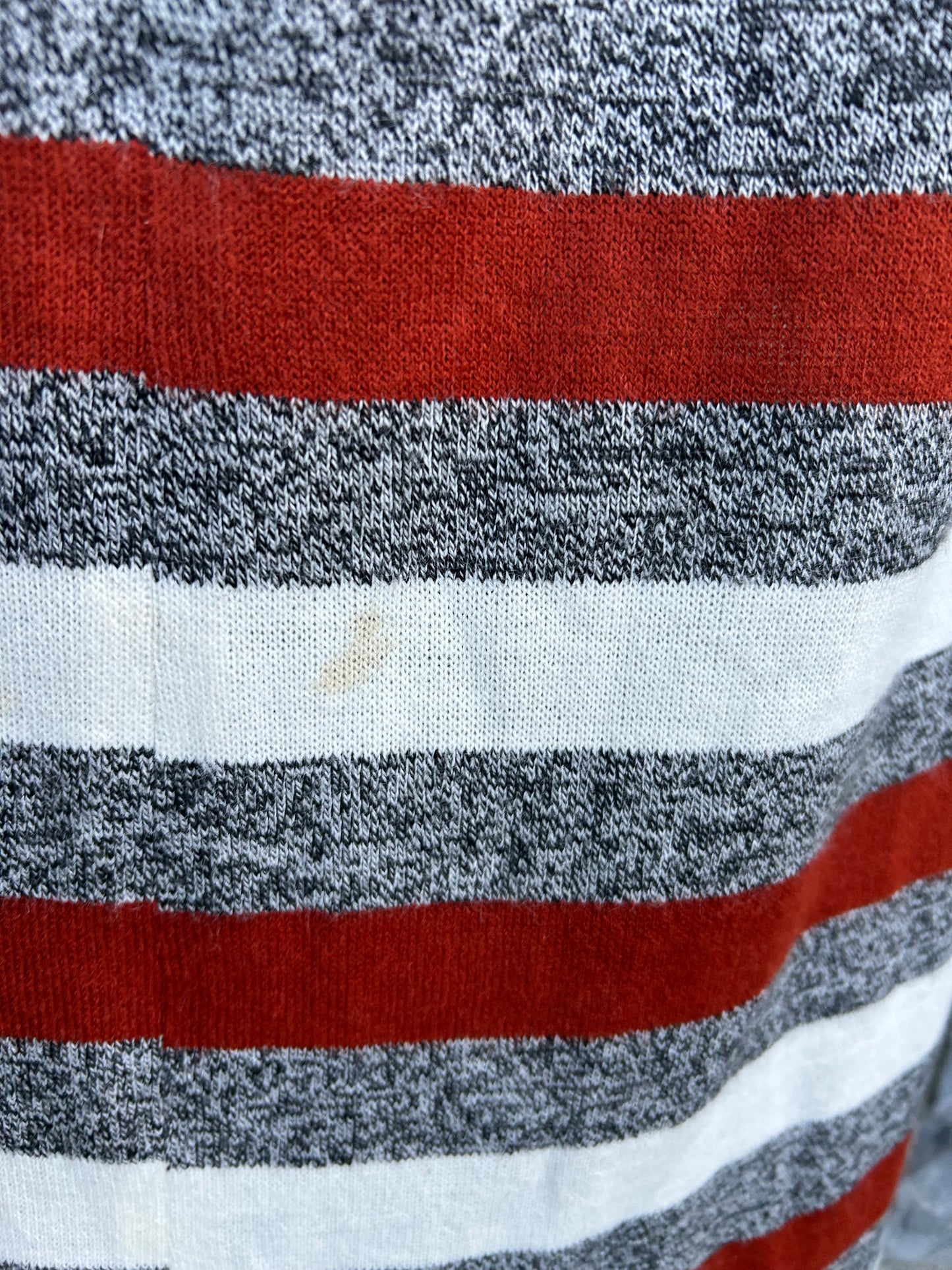 90s grey&maroon stripy dress uk 6-8