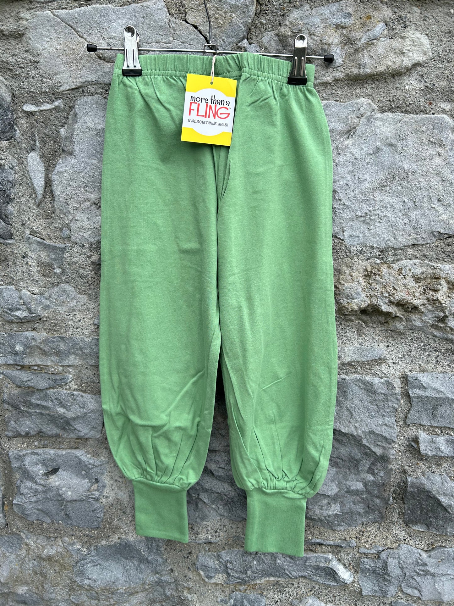 Green baggy pants  3-4y (98-104cm)