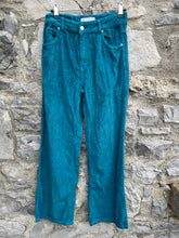 Load image into Gallery viewer, Teal thick cord pants  13-14y (158-164cm)
