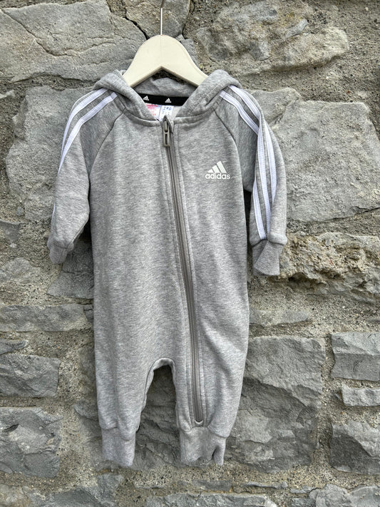 Grey sweat onesie  3-6m (62-68cm)