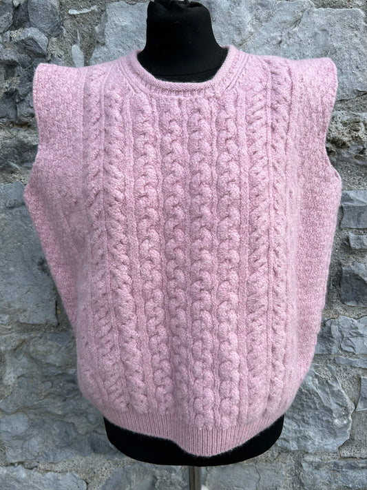 Pink knitted gilet uk 14-16