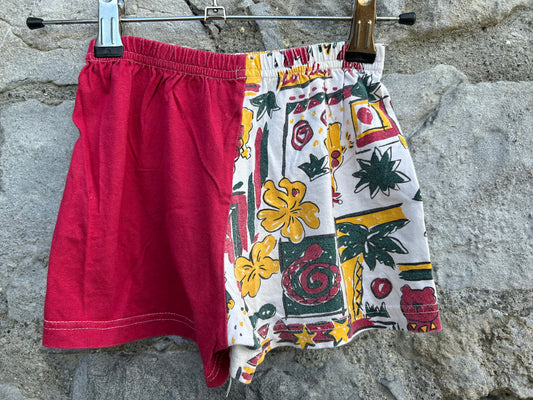 80s animals maroon shorts 18-24m (86-92cm)