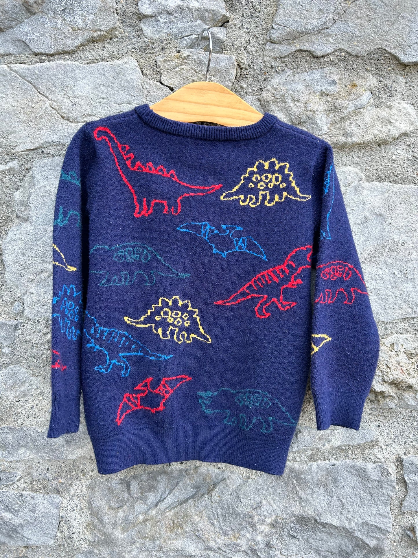 Dinosaurs navy jumper  2-3y (92-98cm)