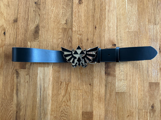 Buckle leather belt