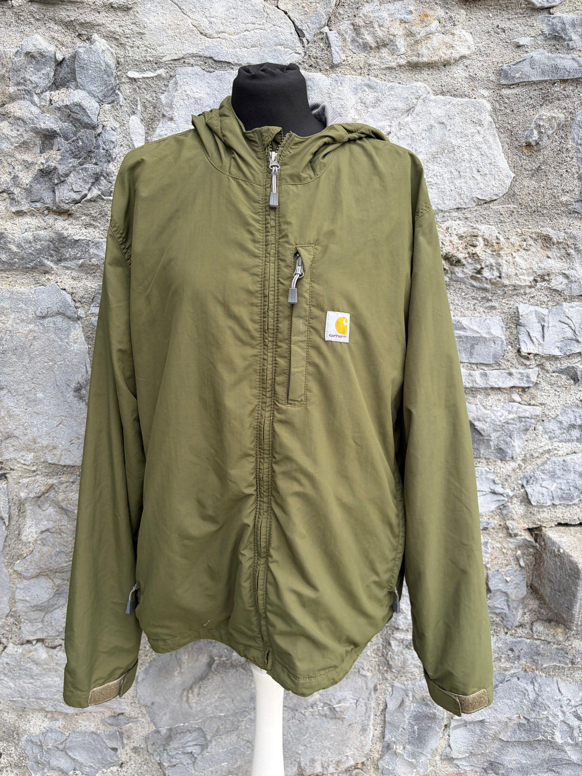 Olive Rain Defender Relaxed Fit Lightweight Jacket M-L