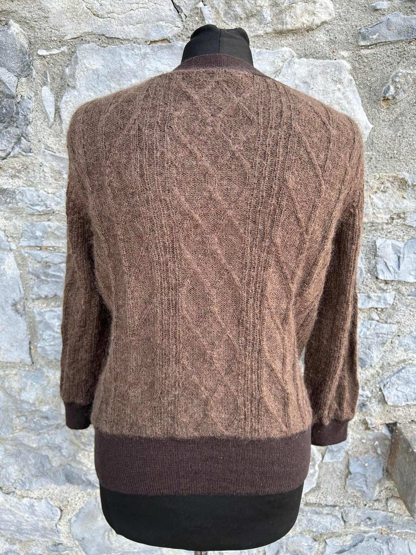 Brown woolly cardigan uk 12