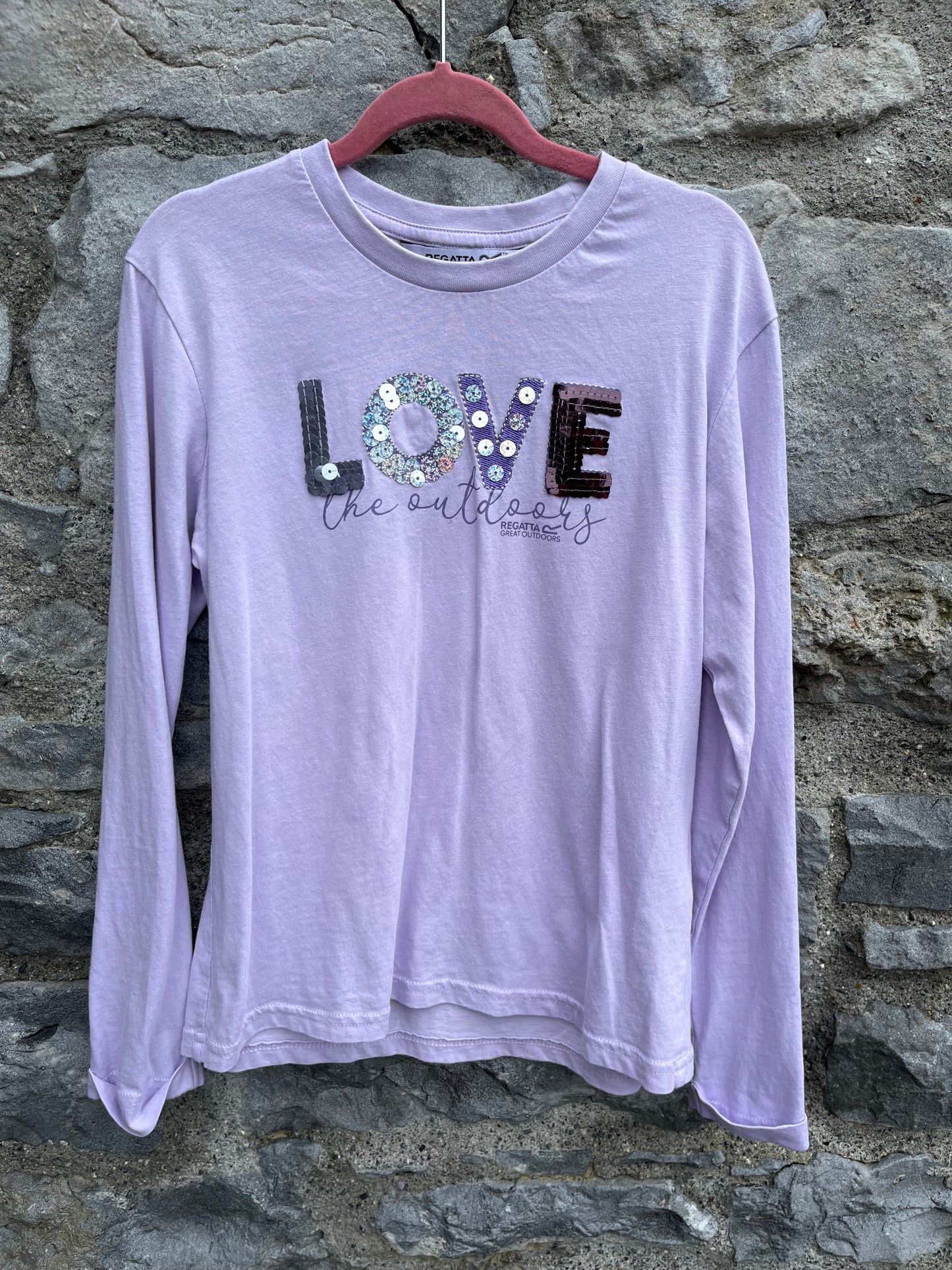 Love lilac top  11y (146cm)