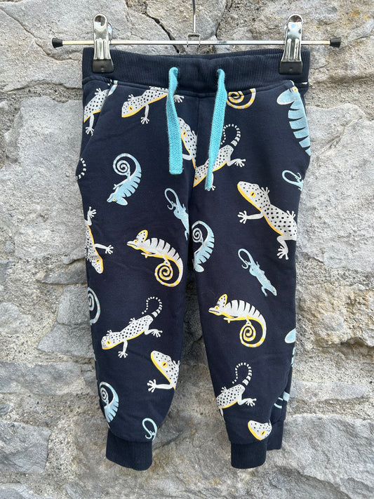 Lizards navy sweat pants  9-12m (74-80cm)