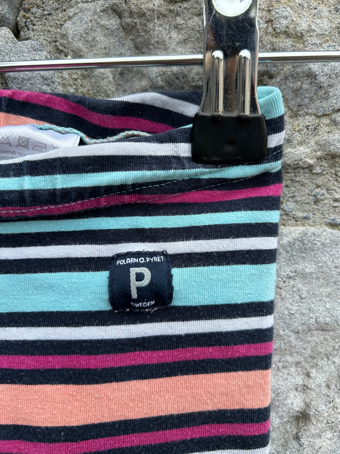 PoP Blue stripy leggings   12-18m (80-86cm)