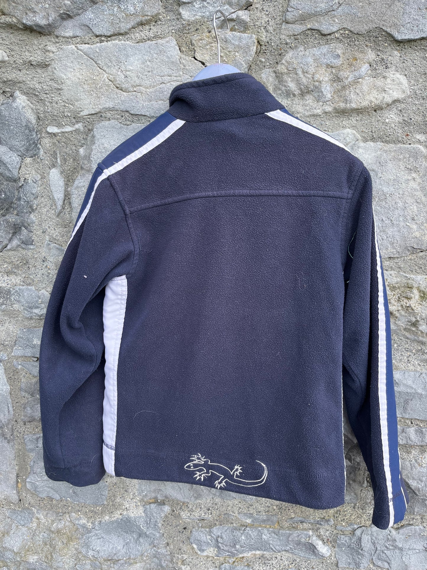 Y2K navy fleece jacket  9-10y (134-140cm)