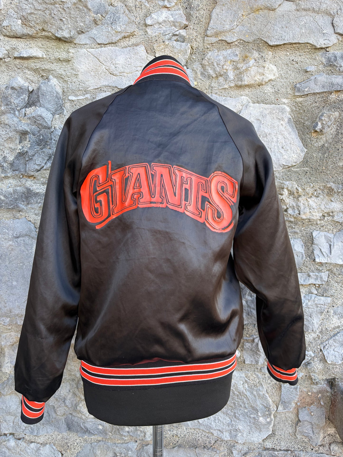 90s Giants black bomber jacket uk 6-8