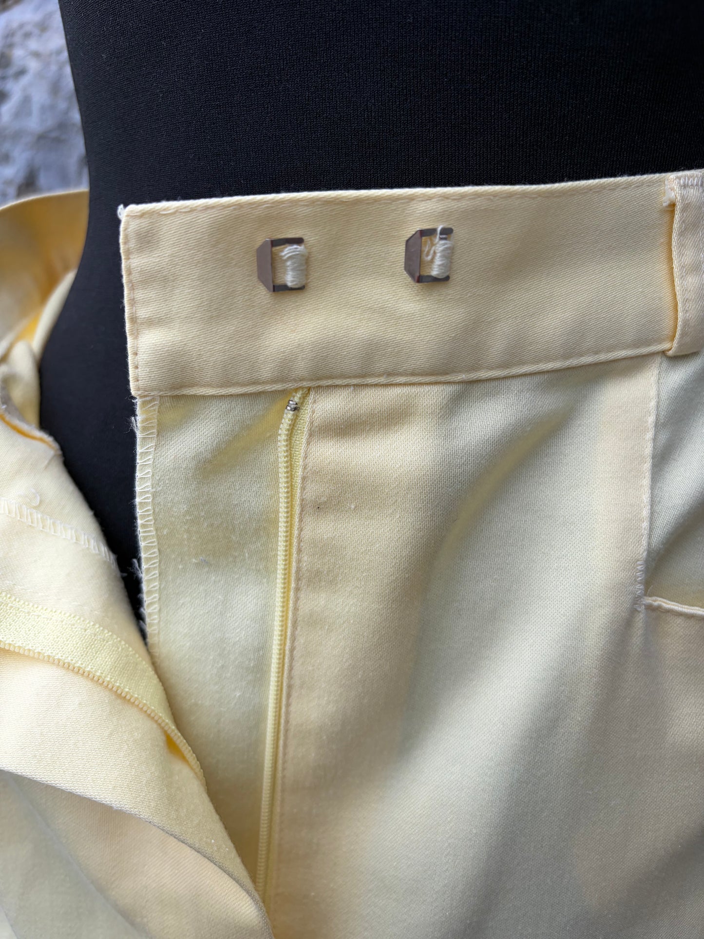80s yellow skirt uk 8