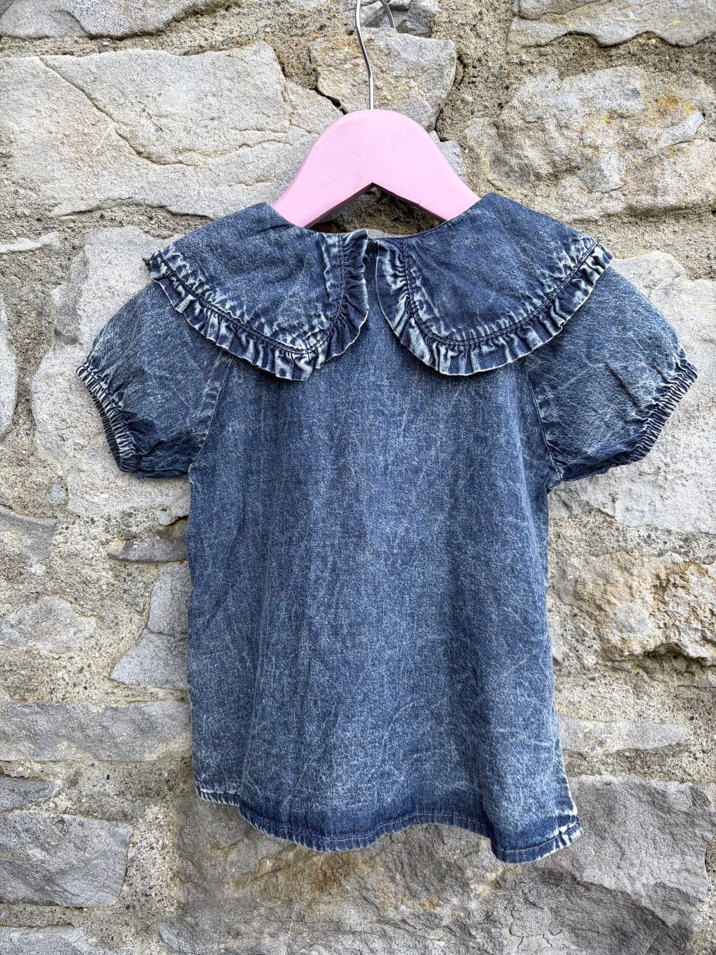 Denim look blouse  18-24m (86-92cm)