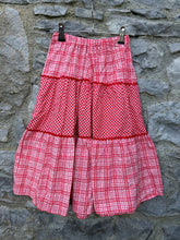 Load image into Gallery viewer, Y2K red check skirt  6-8y (116-128cm)
