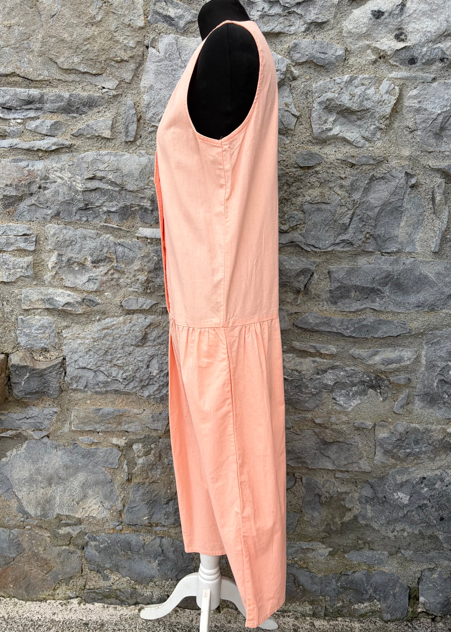 80s peach dress uk 10