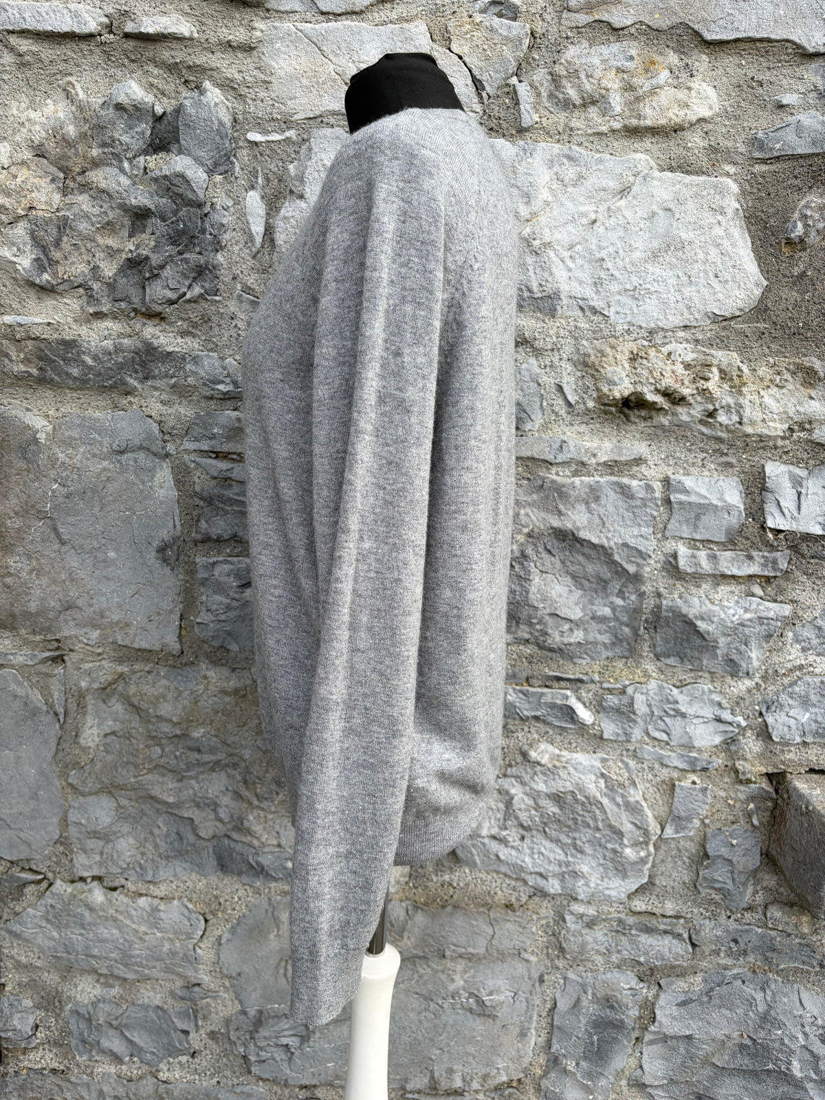 Grey lambs wool jumper Small