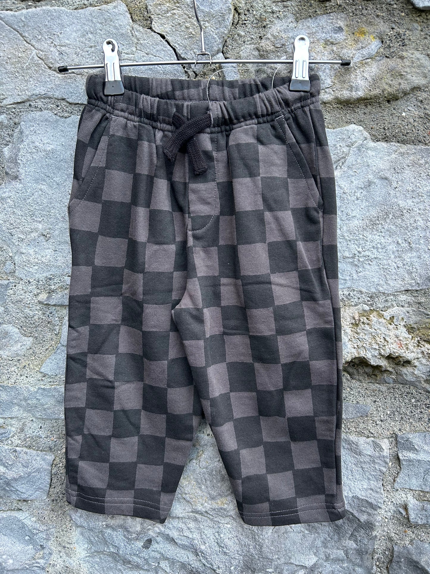 Charcoal check pants  18-24m (86-92cm)