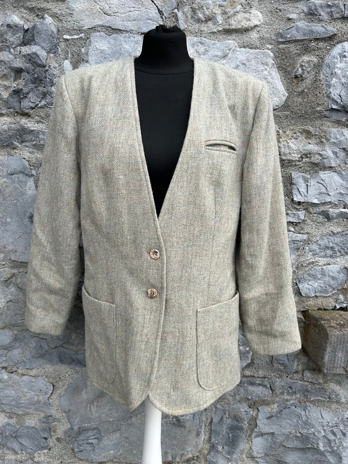 80s beige jacket uk 12-14