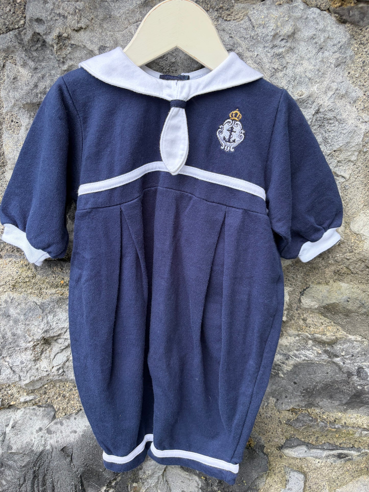 80s sailor navy onesie  3m (62cm)