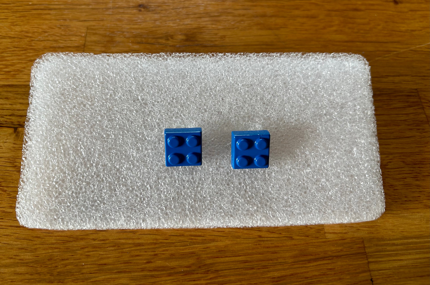 LEGO Royal blue block cufflinks