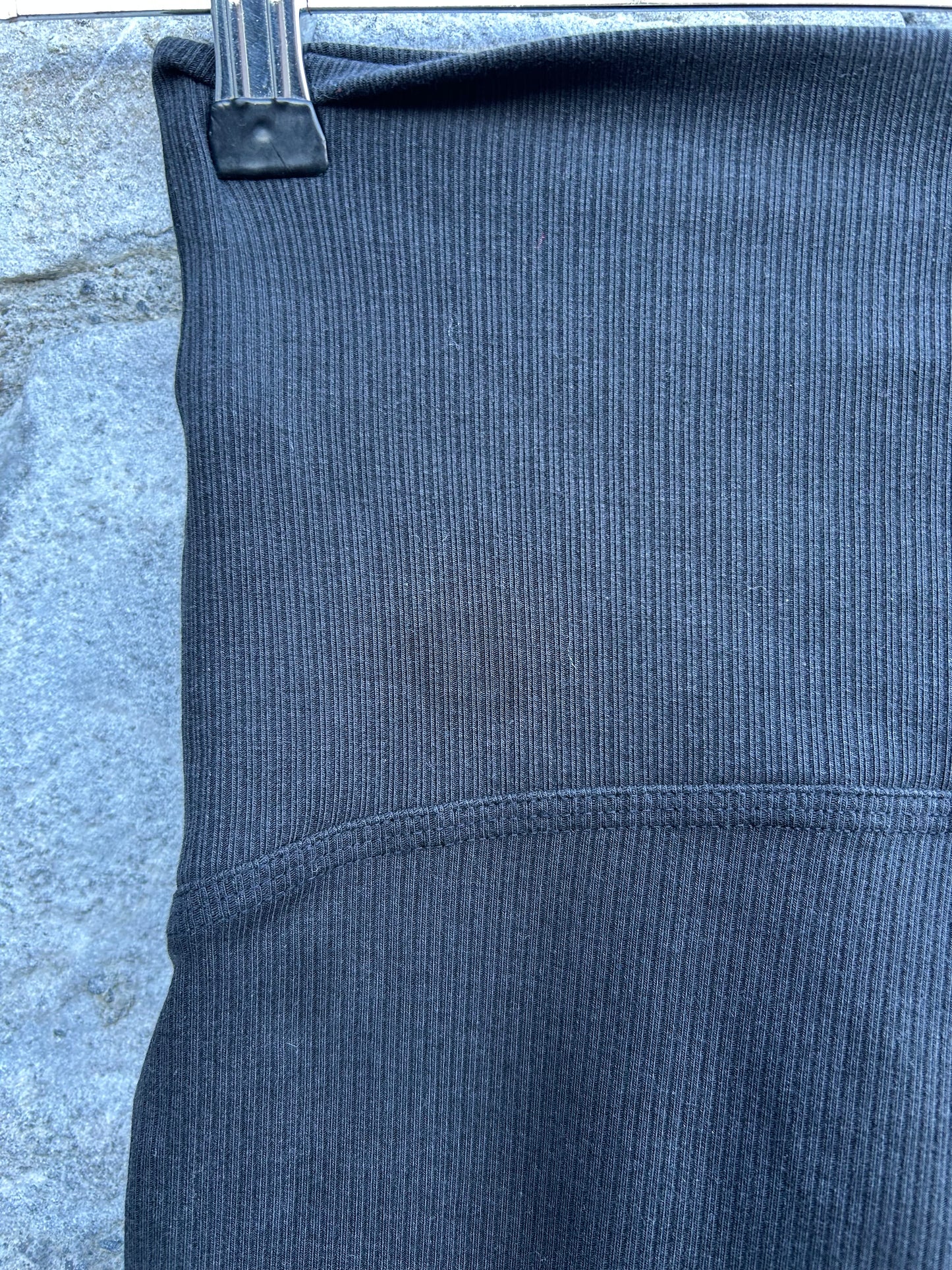 Charcoal ribbed maternity leggings uk 6-8