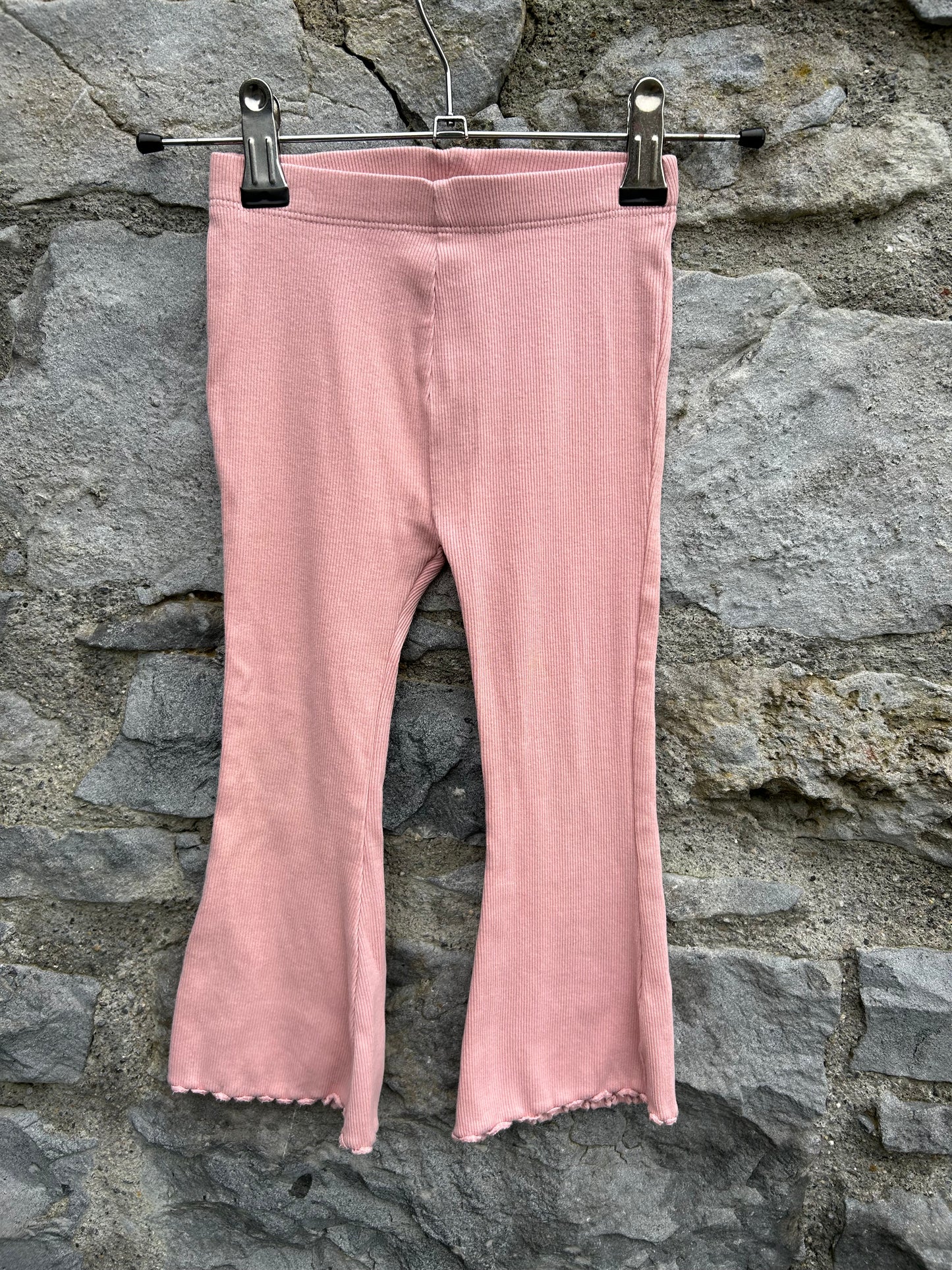 Pink ribbed flares  18-24m (86-92cm)