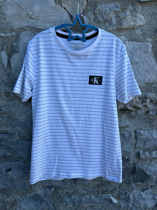 CK stripy T-shirt  8y (128cm)