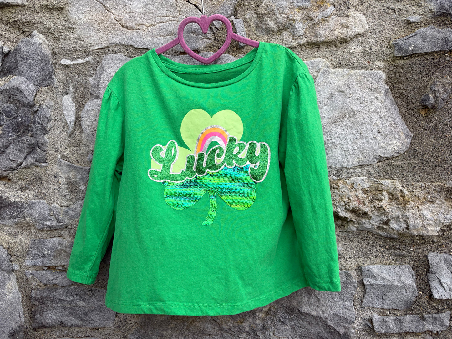 Lucky green top  5-6y (110-116cm)